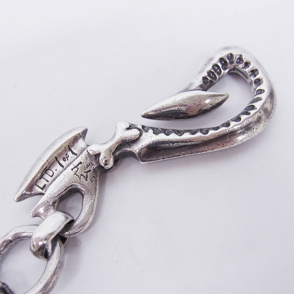 実際に弊社で買取させて頂いたTW/トラヴィスワーカー ロイヤルクロスリンク ウォレットチェーン 2ガーゴイルw/ストーンアイズ ウォレットリング付の画像 2枚目