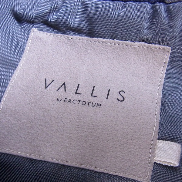 実際に弊社で買取させて頂いたVALLIS by FACTOTUM/ヴァリスバイファクトタム スーツ/ジャケット/スラックス セットアップ ネイビー/48の画像 2枚目