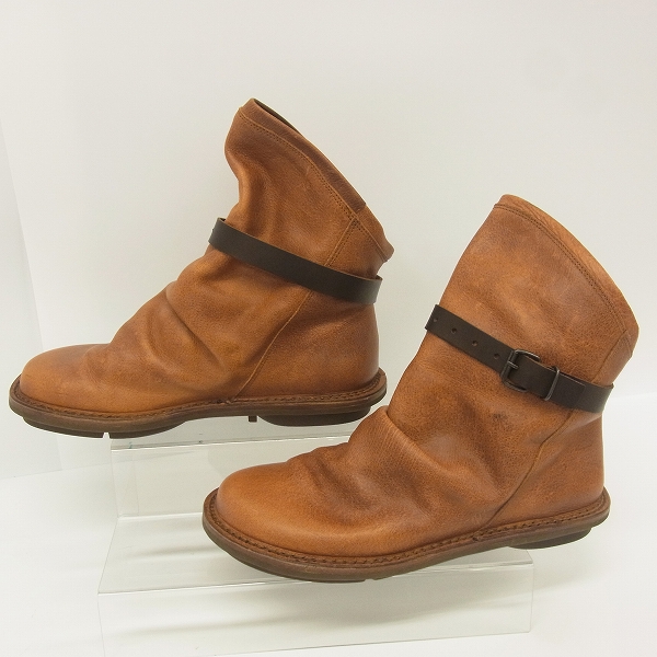 実際に弊社で買取させて頂いたtrippen/トリッペン ボム クオイ レザー ショートブーツ メンズ 42の画像 3枚目