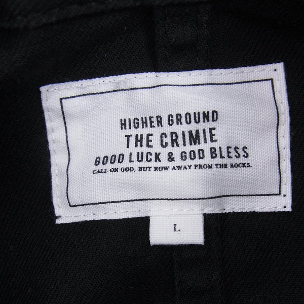 実際に弊社で買取させて頂いたCRIME/クライミー トレンチコート ブラック Lの画像 2枚目