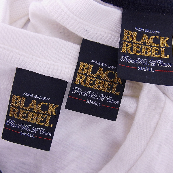 実際に弊社で買取させて頂いたRUDE GALLERY BLACK REBEL/ルードギャラリー プリント/ボーダーTシャツ 3点セットの画像 2枚目