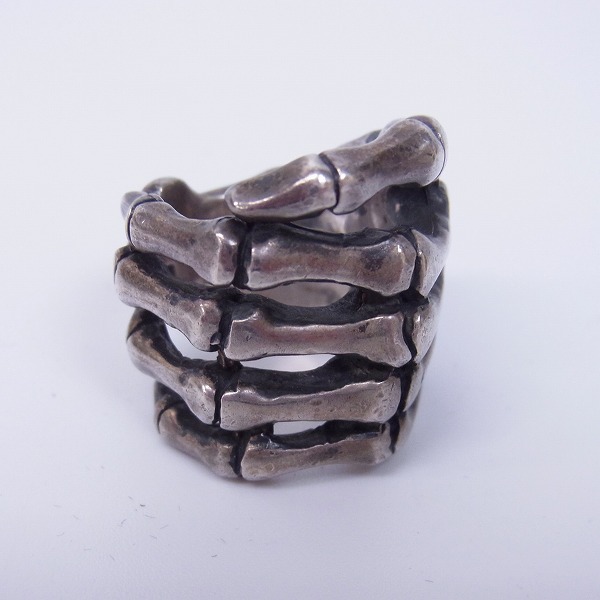 実際に弊社で買取させて頂いたCRAZY PIG/クレイジーピッグ BONE HAND/ボーンハンド リング/7-8.5号 の画像 1枚目