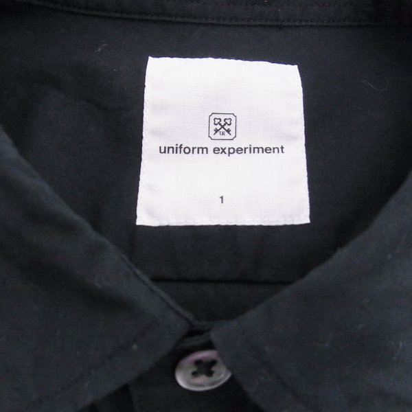 実際に弊社で買取させて頂いたUNIFORM EXPERIMENT/ユニフォームエクスペリメント TYPOGRAPHY REGULAR COLLAR SHIRT/1の画像 2枚目