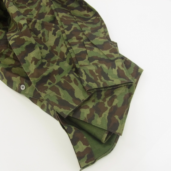 実際に弊社で買取させて頂いたGOLDEN GOOSE/ゴールデングース 迷彩柄/カモフラ柄 長袖シャツ G26U522.A5/XSの画像 7枚目
