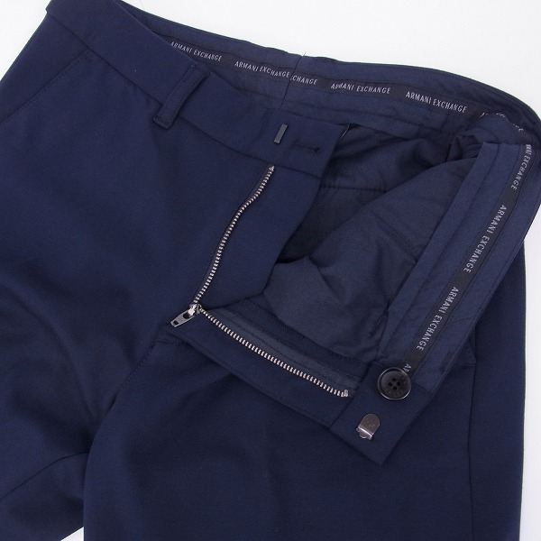 実際に弊社で買取させて頂いたARMANI EXCHANGE/アルマーニエクスチェンジ ジャージーパンツ ネイビー/30Rの画像 2枚目