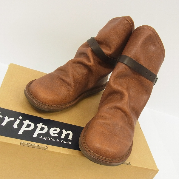 実際に弊社で買取させて頂いたtrippen/トリッペン ボム クオイ レザー ショートブーツ レディース 39