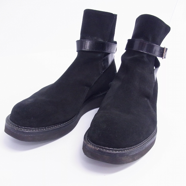 実際に弊社で買取させて頂いたJOHN LAWRENCE SULLIVAN/ジョンローレンスサリバン レザーハイカット/ベルクロ ブーツ/ドレスシューズ 8