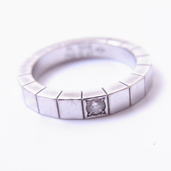 実際に弊社で買取させて頂いたCartier/カルティエ LANIÈRES RING/ラニエール K18 ホワイトゴールド リング/w1P ダイヤ #47/7号の画像 1枚目
