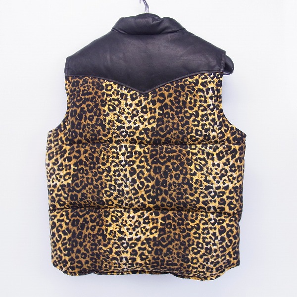 実際に弊社で買取させて頂いたCRIME/クライミー レオパード 中綿ベスト Mの画像 1枚目