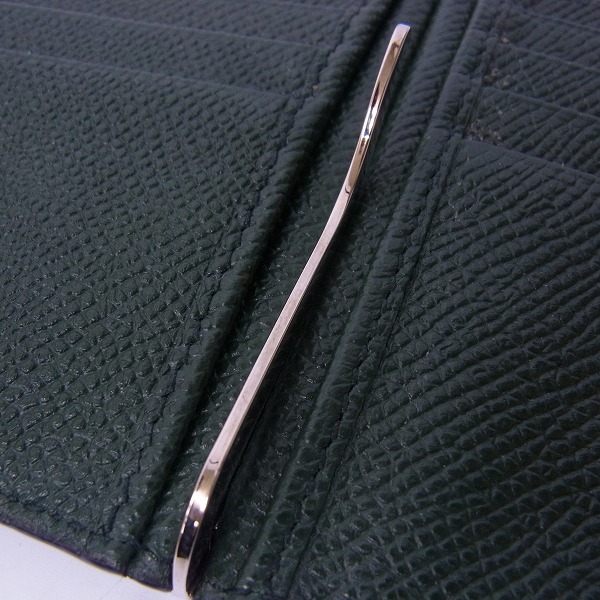 実際に弊社で買取させて頂いたBALLY/バリー レザー 二つ折り財布/ウォレット マネークリップ付きの画像 4枚目