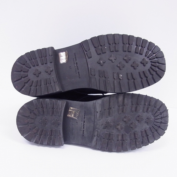 実際に弊社で買取させて頂いたDIESEL BLACK GOLD/ディーゼルブラックゴールド レースアップブーツ 41の画像 2枚目