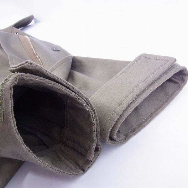 実際に弊社で買取させて頂いたjunhashimoto/ジュンハシモト POWERED CLOTH ジップアップ コート カーキの画像 5枚目