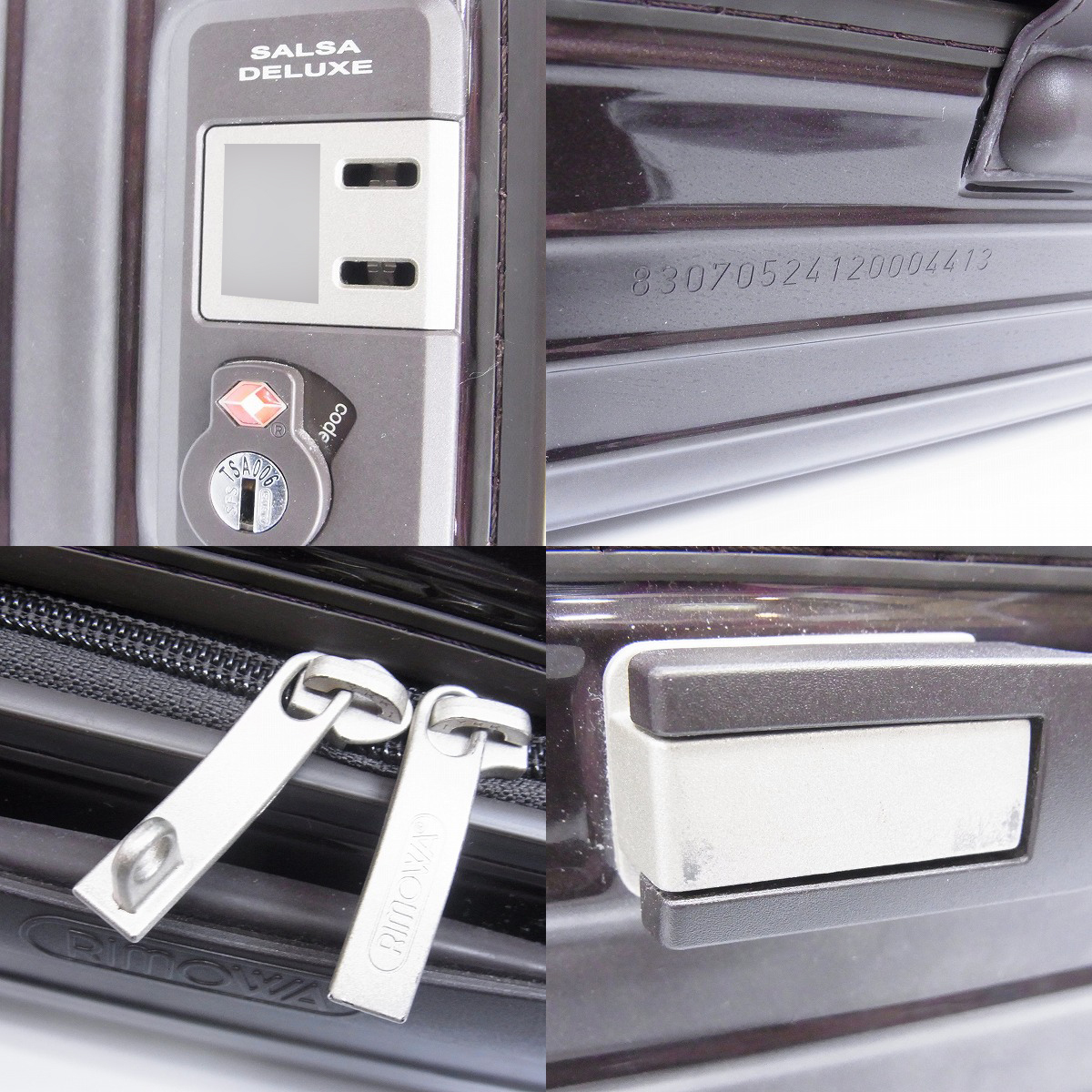 実際に弊社で買取させて頂いたRIMOWA/リモワ SALSA DELUXE/サルサデラックス キャリーケース 830.70.52.4/86L の画像 4枚目