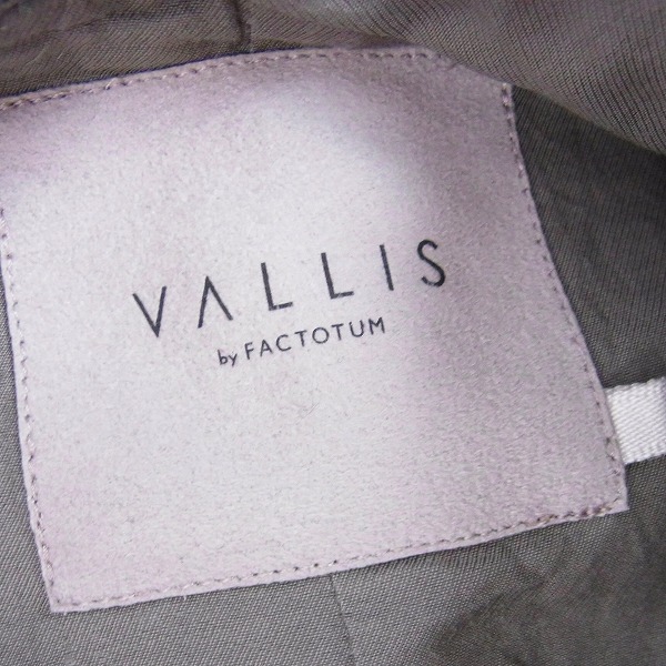 実際に弊社で買取させて頂いたVALLIS by FACTOTUM/ヴァリスバイファクトタム ダンプスカーフショップコート/46の画像 2枚目