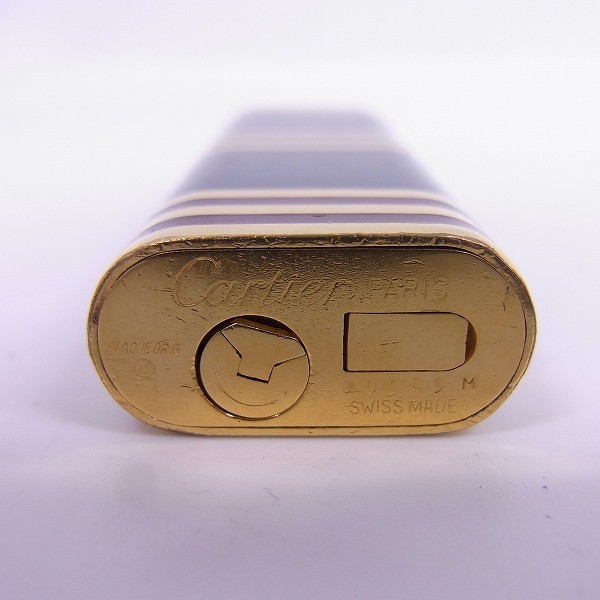 実際に弊社で買取させて頂いたCartier/カルティエ ガスライター ライン柄の画像 4枚目