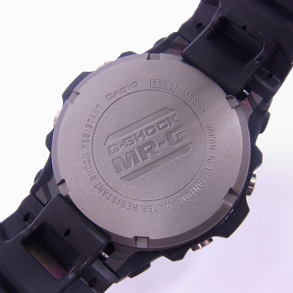 実際に弊社で買取させて頂いたG-SHOCK/Gショック MR-G ブラックチタン MRG-1Z-1T【動作未確認】の画像 3枚目