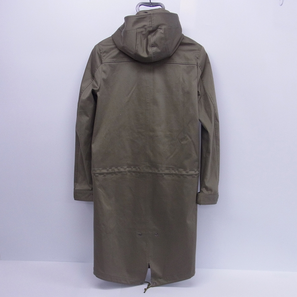 実際に弊社で買取させて頂いたjunhashimoto/ジュンハシモト POWERED CLOTH ジップアップ コート カーキの画像 1枚目