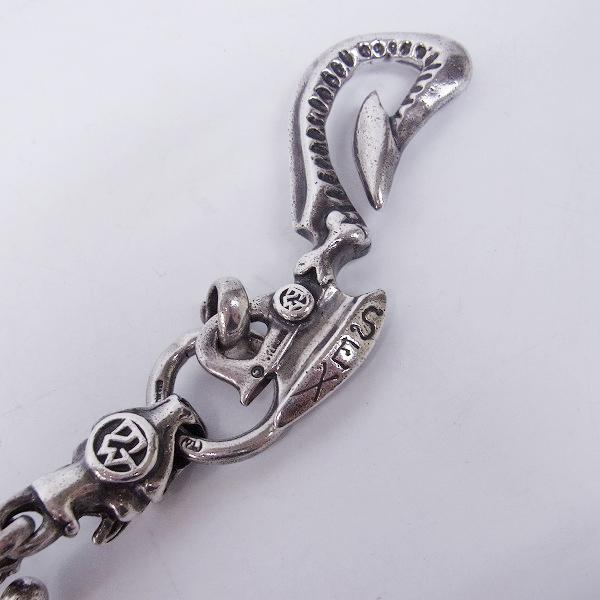 実際に弊社で買取させて頂いたTW/トラヴィスワーカー ロイヤルクロスリンク ウォレットチェーン 2ガーゴイルw/ストーンアイズ ウォレットリング付の画像 1枚目