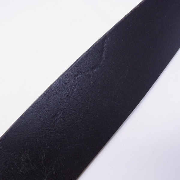 実際に弊社で買取させて頂いたato/アトウ バックル レザーベルト ブラックの画像 4枚目