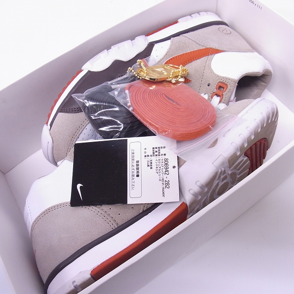 実際に弊社で買取させて頂いたNIKExFragment Designナイキ×フラグメントデザイン COURT AIR TRAINER 1/エア トレイナー 1 806942-282/24.5の画像 6枚目