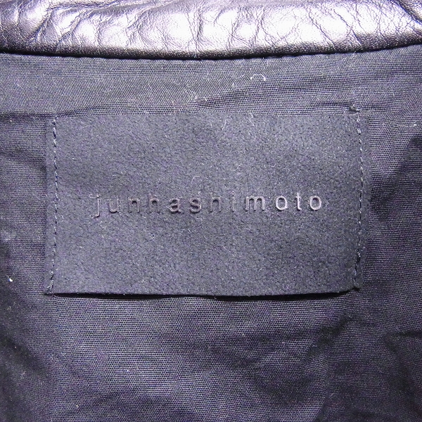 実際に弊社で買取させて頂いたjunhashimoto/ジュンハシモト LEATHER SHIRTS JACET/レザーシャツジャケット LET005 WCF03/5の画像 2枚目