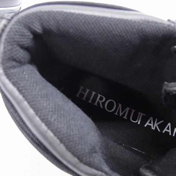 実際に弊社で買取させて頂いたHIROMU TAKAHARA/ヒロムタカハラ センタージップスカルライン ハイカットスニーカー 42の画像 4枚目