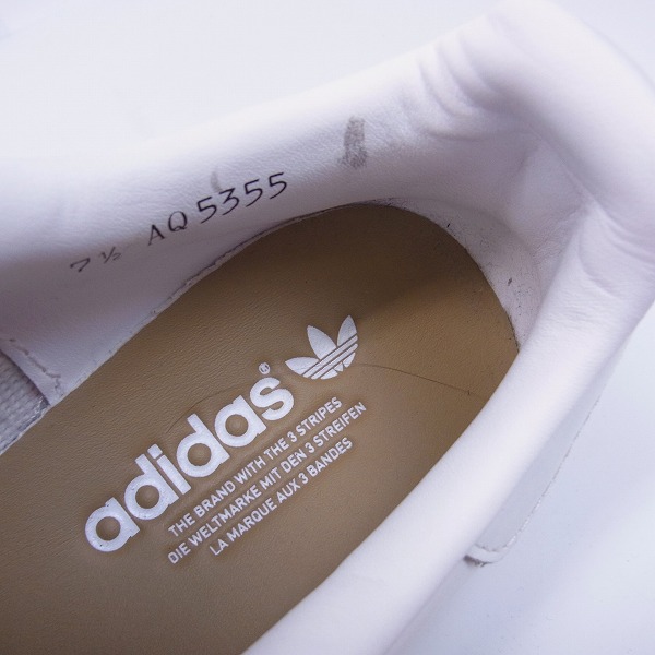 実際に弊社で買取させて頂いたadidas/アディダス スタンスミス EDIFICEコラボ AQ5355 ホワイト/26の画像 4枚目