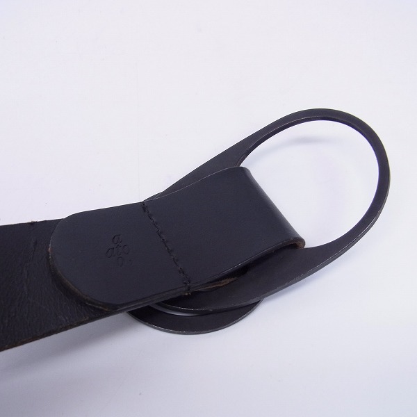 実際に弊社で買取させて頂いたato/アトウ バックル レザーベルト ブラックの画像 2枚目