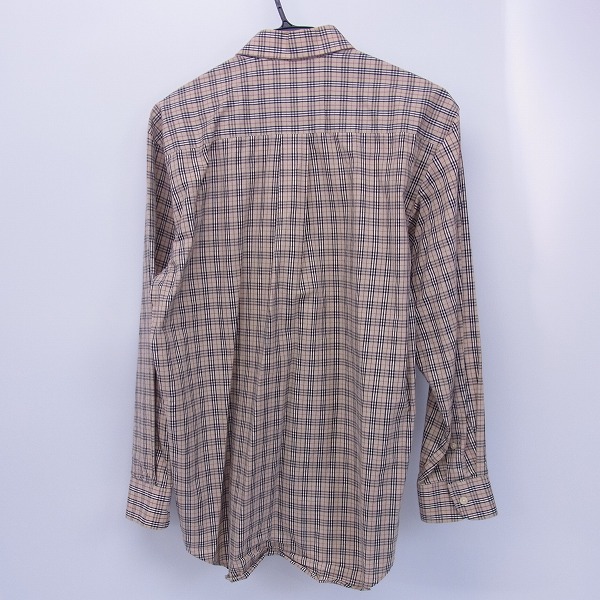 実際に弊社で買取させて頂いたBURBERRY LONDON/バーバリー  胸刺繍 バーバリーチェック柄 長袖シャツ/Mの画像 1枚目