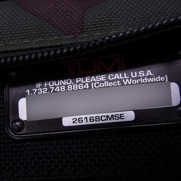 実際に弊社で買取させて頂いたTUMI/トゥミ SHIPS別注 ALPHAアルファ カモフラ ニュートート/26168CMSEの画像 4枚目