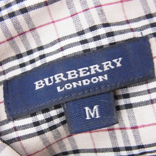 実際に弊社で買取させて頂いたBURBERRY LONDON/バーバリー  胸刺繍 バーバリーチェック柄 長袖シャツ/Mの画像 2枚目