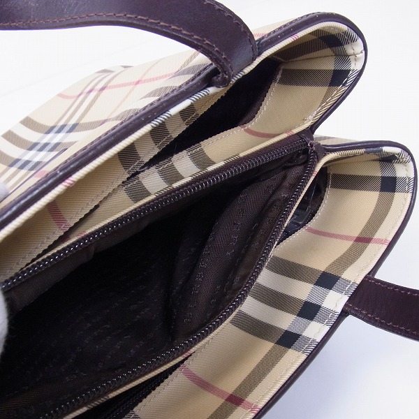 実際に弊社で買取させて頂いたBurberry LONDON/バーバリーロンドン ハンドバッグ  タータンチェック柄 PVCの画像 3枚目