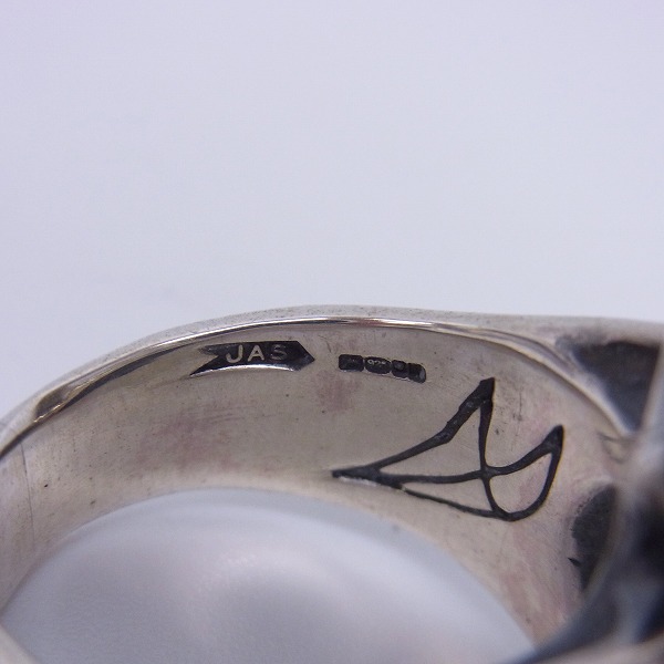 実際に弊社で買取させて頂いた【ギャランティ有り】CRAZY PIG/クレイジーピッグ スモールエビルスカルリング/19号の画像 4枚目