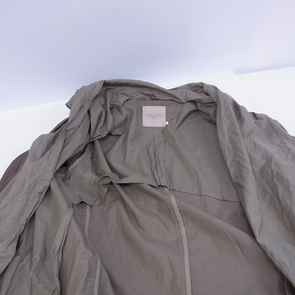 実際に弊社で買取させて頂いたVALLIS by FACTOTUM/ヴァリスバイファクトタム ダンプスカーフショップコート/46の画像 7枚目