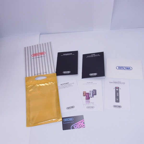 実際に弊社で買取させて頂いたRIMOWA/リモワ SALSA AIRサルサエアー/4輪 /84L/インカゴールド/823.70の画像 8枚目