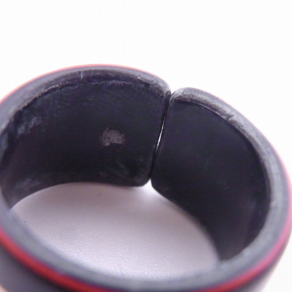 実際に弊社で買取させて頂いたDEROME BRENNER/デロームブレナー リング/指輪 ブラック/黒 17号の画像 4枚目