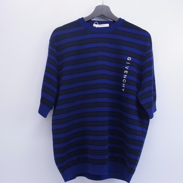 実際に弊社で買取させて頂いたGIVENCHY/ジバンシィ ボーダー ニット カットソー BW901N4Z1Z/M
