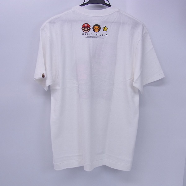 実際に弊社で買取させて頂いたA BATHING APE/ア ベイシングエイプ × 任天堂マリオ マイロ Tシャツ/M の画像 1枚目