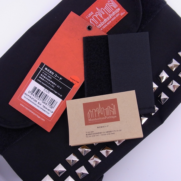 実際に弊社で買取させて頂いたMANHATTAN Portage/マンハッタンポーテージ スタッズ ショルダーバッグの画像 5枚目