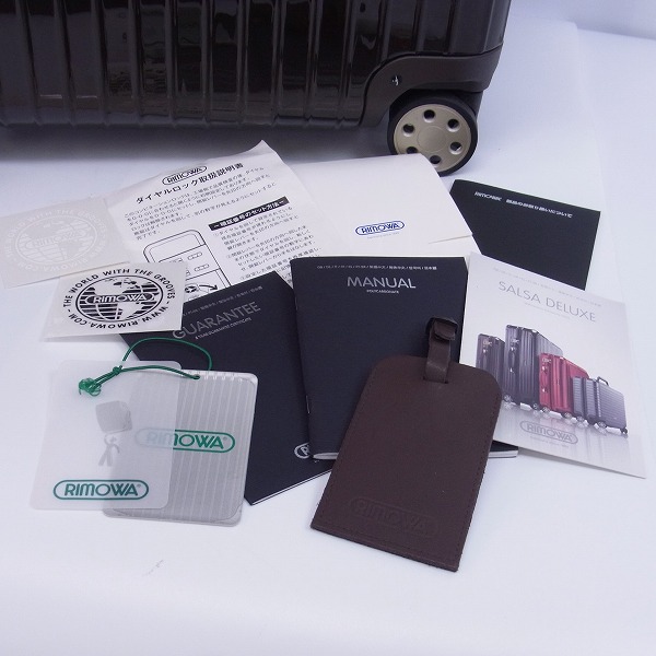 実際に弊社で買取させて頂いたRIMOWA/リモワ SALSA DELUXE/サルサデラックス キャリーケース 830.70.52.4/86L の画像 7枚目