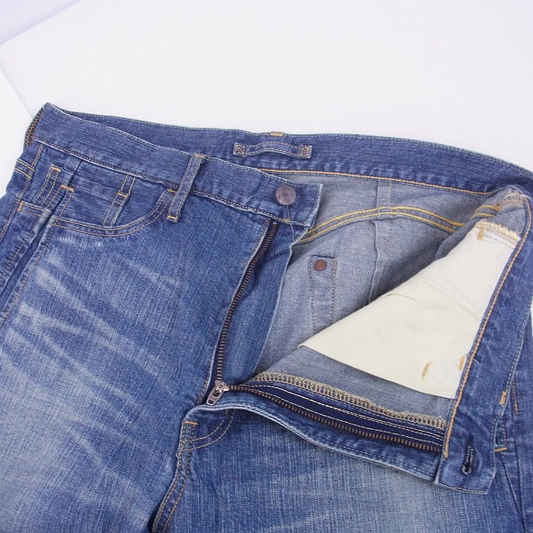 実際に弊社で買取させて頂いたMIHARAYASUHIRO/ミハラヤスヒロ レザーパッチワーク デニムパンツ/48の画像 2枚目