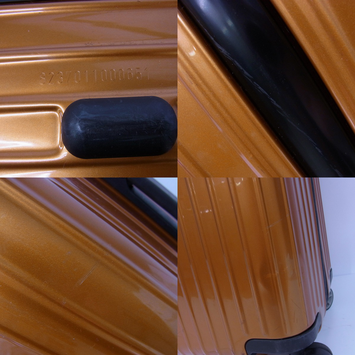 実際に弊社で買取させて頂いたRIMOWA/リモワ SALSA AIRサルサエアー/4輪 /84L/インカゴールド/823.70の画像 4枚目