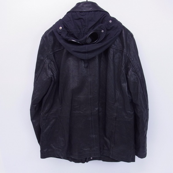実際に弊社で買取させて頂いたC.P.COMPANY/シーピーカンパニー ラム レザー ジャケット/50の画像 1枚目