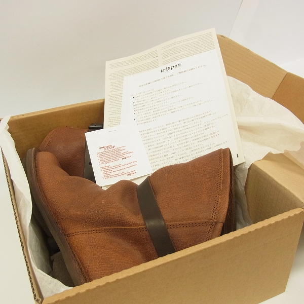 実際に弊社で買取させて頂いたtrippen/トリッペン ボム クオイ レザー ショートブーツ レディース 39の画像 7枚目