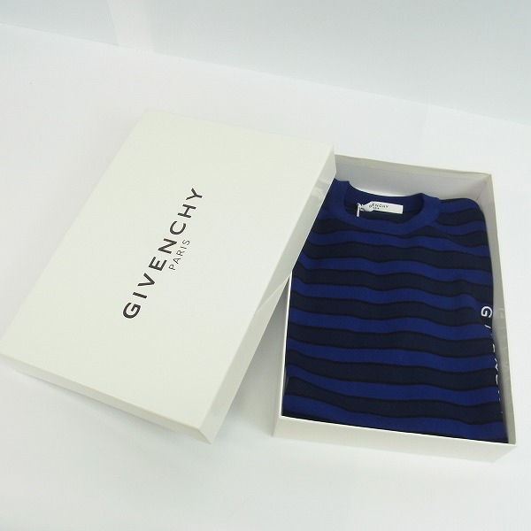 実際に弊社で買取させて頂いたGIVENCHY/ジバンシィ ボーダー ニット カットソー BW901N4Z1Z/Mの画像 8枚目