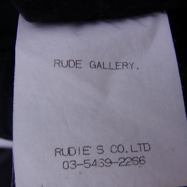 実際に弊社で買取させて頂いたRUDE GALLERY BLACK REBEL/ルードギャラリー デニムジャケット Sの画像 4枚目