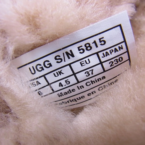 実際に弊社で買取させて頂いたUGG/アグ Classic Tall/クラシックトール ムートンブーツ 5815/US6の画像 5枚目