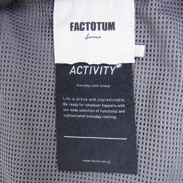 実際に弊社で買取させて頂いたFACTOTUM/ファクトタム 内メッシュ シャツ/ジャケット/46の画像 2枚目