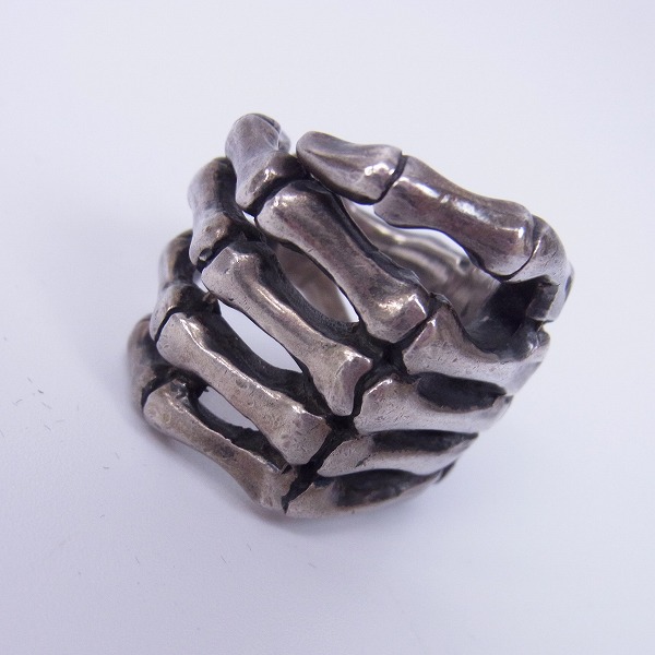 実際に弊社で買取させて頂いたCRAZY PIG/クレイジーピッグ BONE HAND/ボーンハンド リング/7-8.5号 