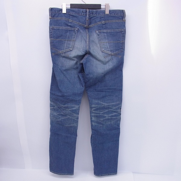 実際に弊社で買取させて頂いたMIHARAYASUHIRO/ミハラヤスヒロ レザーパッチワーク デニムパンツ/48の画像 1枚目